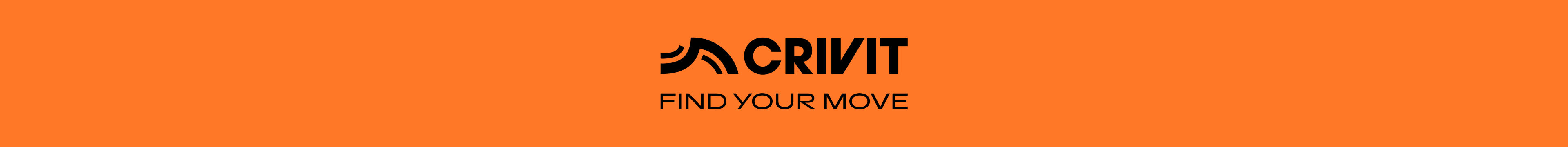 Logo Crivit: Găsește-ți mișcarea.